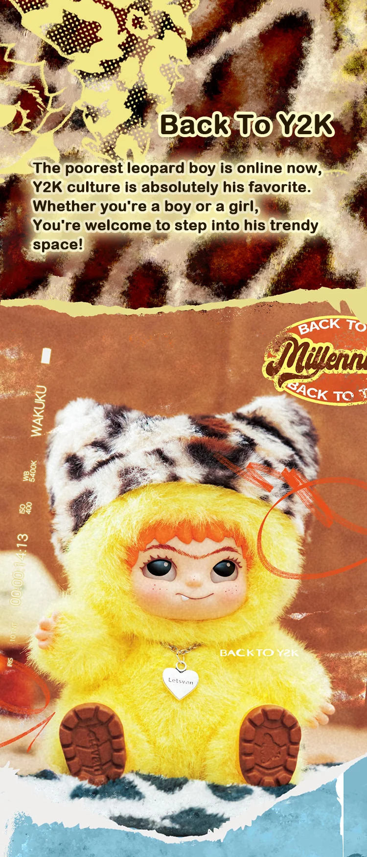 Fuzzy Trendy Fun Party Series Plush - Back To Y2K