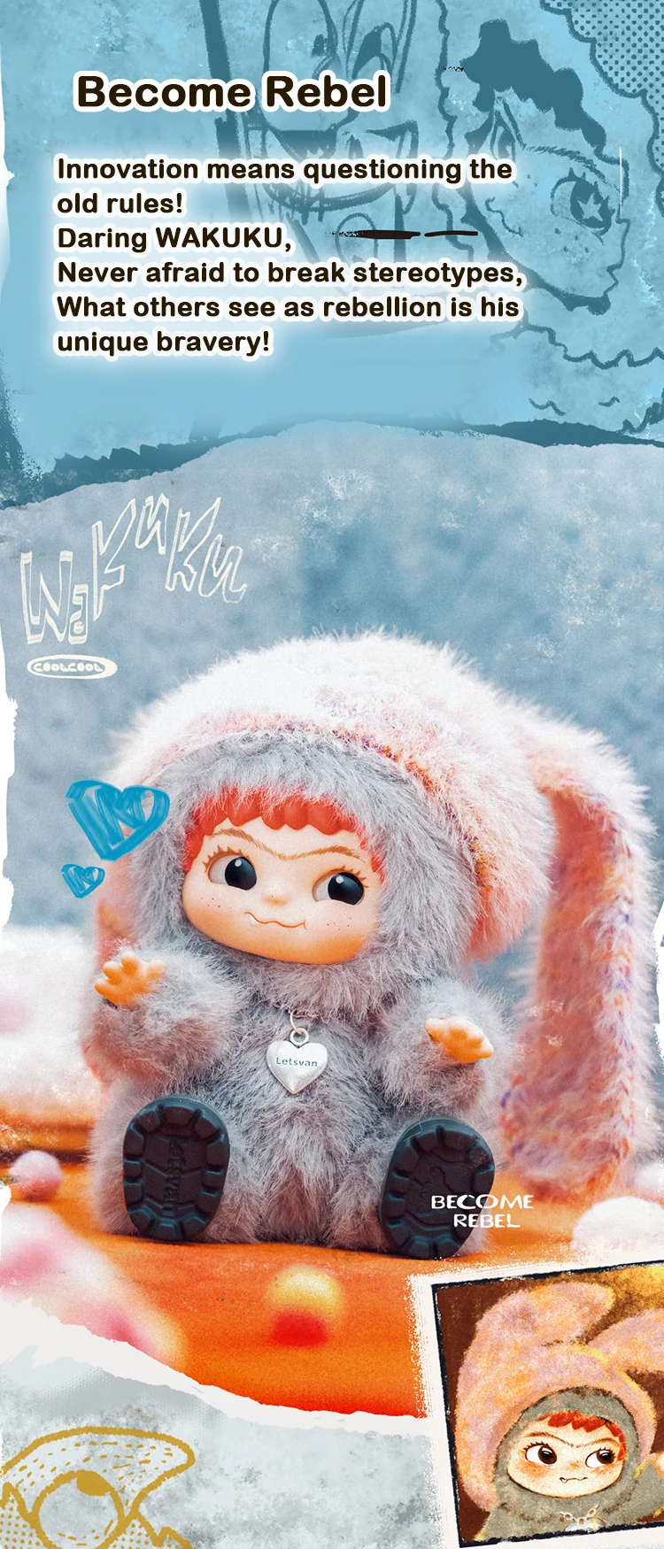 Fuzzy Trendy Fun Party Series Plush - Become Rebel